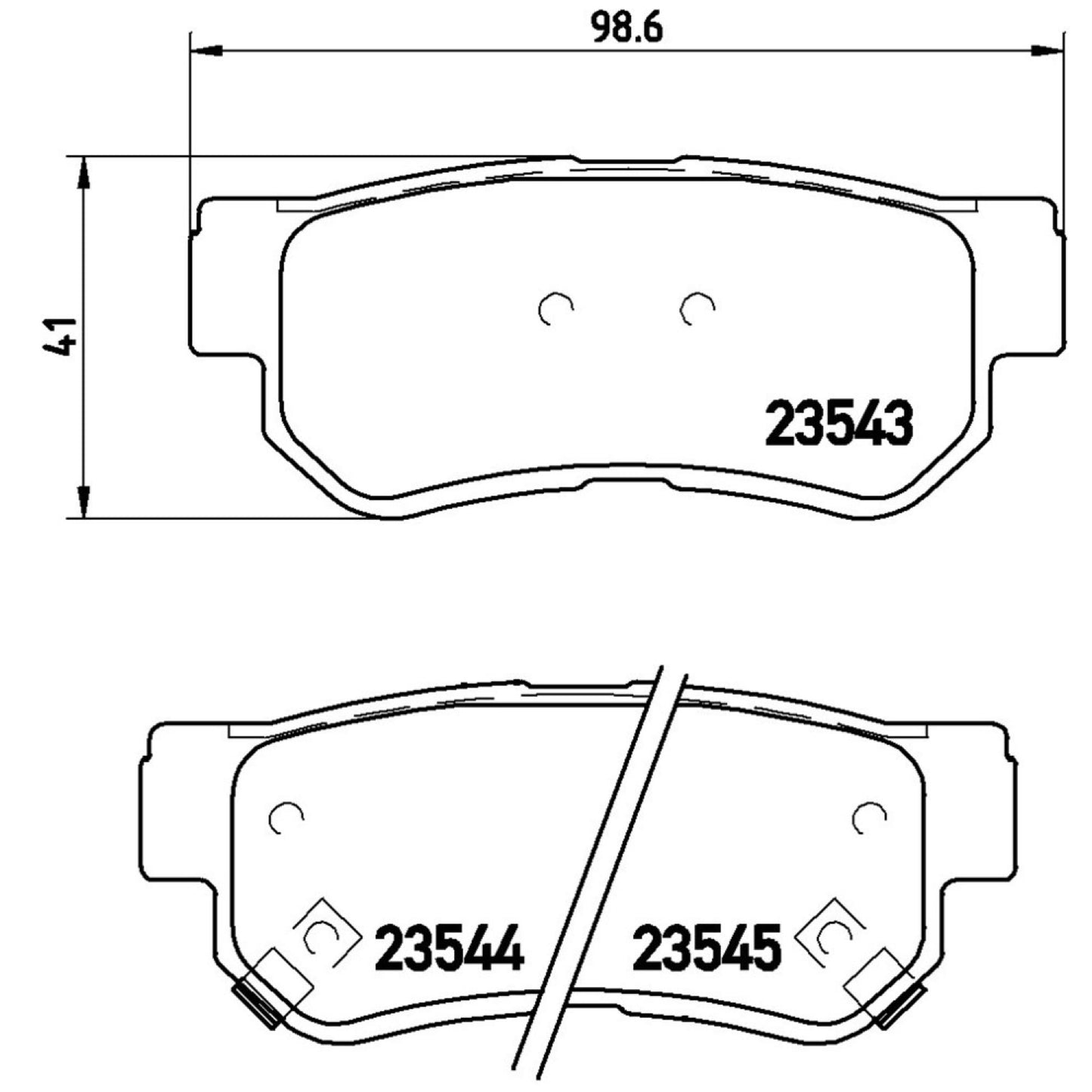 Balatas De Freno Trasera Para Hyundai Elantra 2007-2010