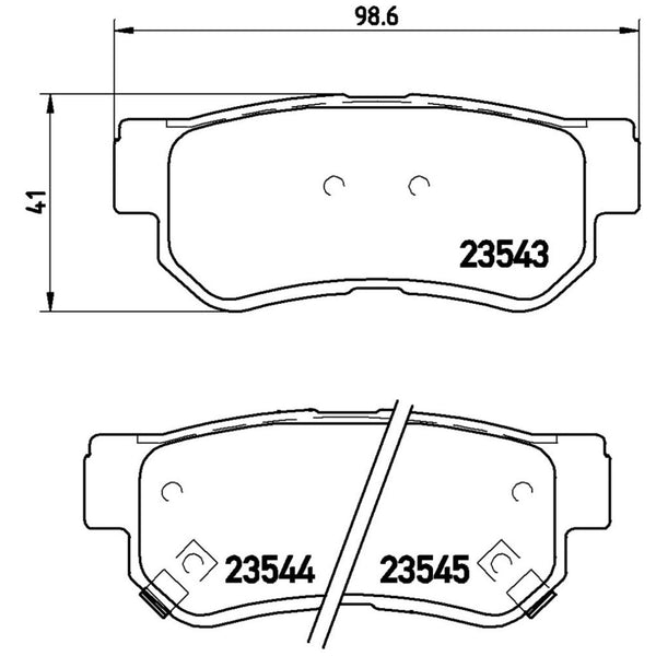 Balatas De Freno Trasera Para Hyundai Elantra 2007-2010