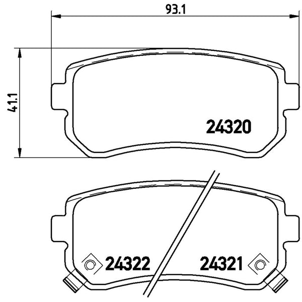 Balatas De Freno Trasera Para Dodge Attitude 2006-2011