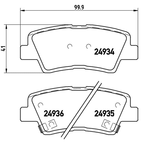 Balatas De Freno Trasera Para Hyundai Elantra 2010-2020