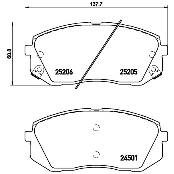 Balatas De Freno Delantera Para Kia Sportage 2016-2016