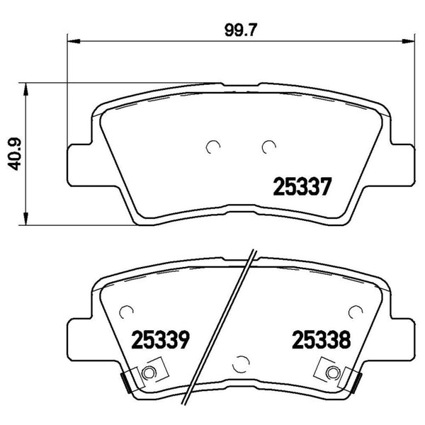 Balatas De Freno Trasera Para Hyundai Elantra 2011-2016