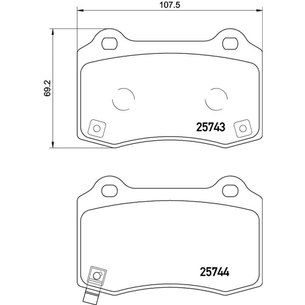 Balatas De Freno Trasera Para Jeep Grand Cherokee 2012-2021