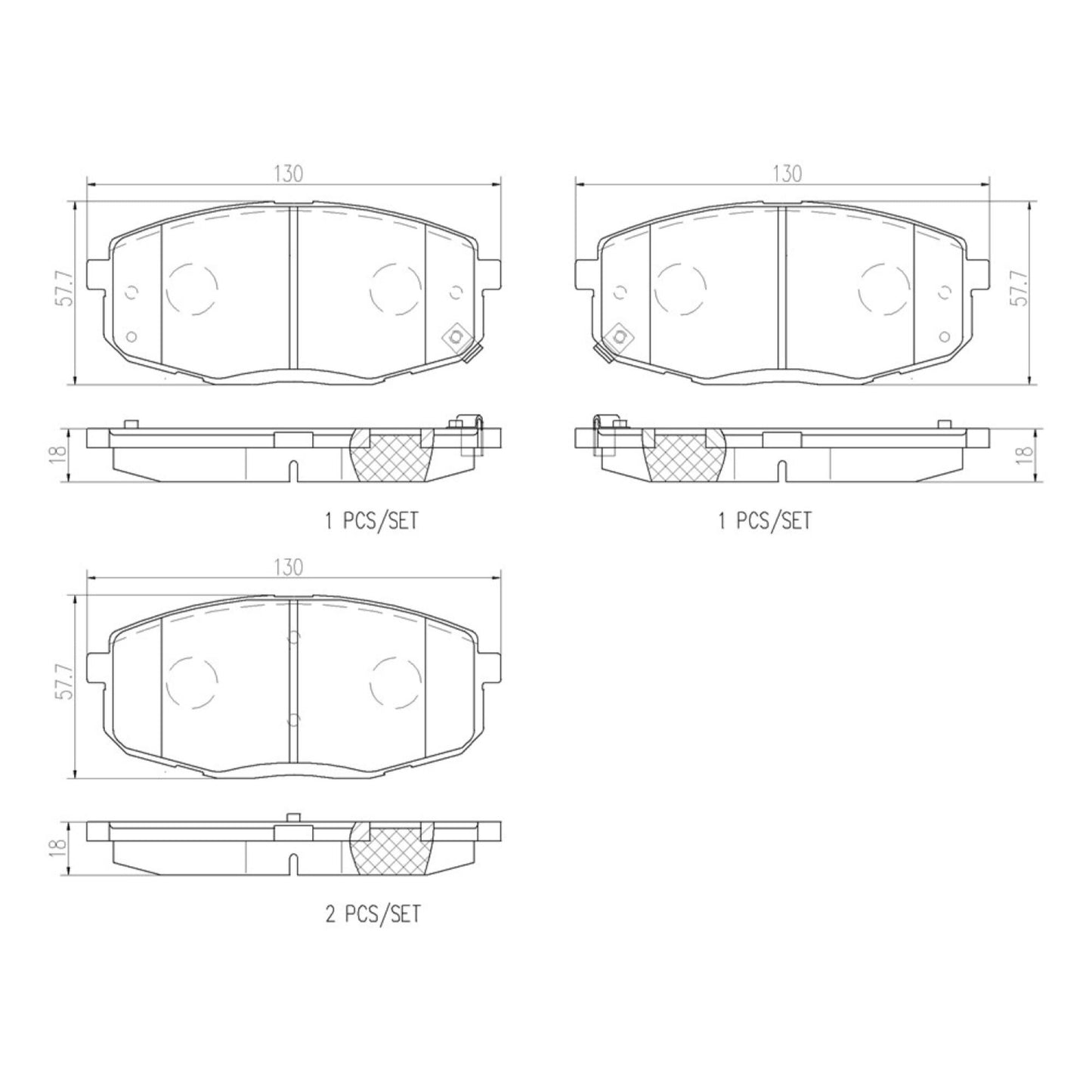 Balatas De Freno Delantera Para Kia Soul 2016-2019