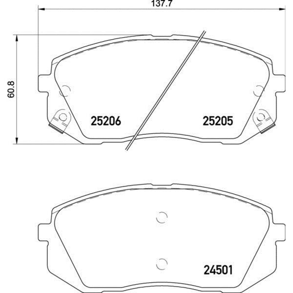 Balatas De Freno Delantera Para Kia Soul 2017-2019