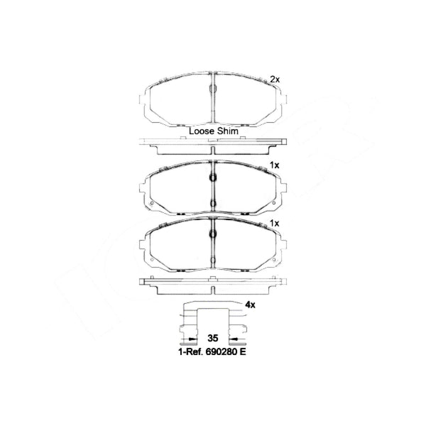 Balatas De Freno Delantera Para Kia Sedona 2015-2020