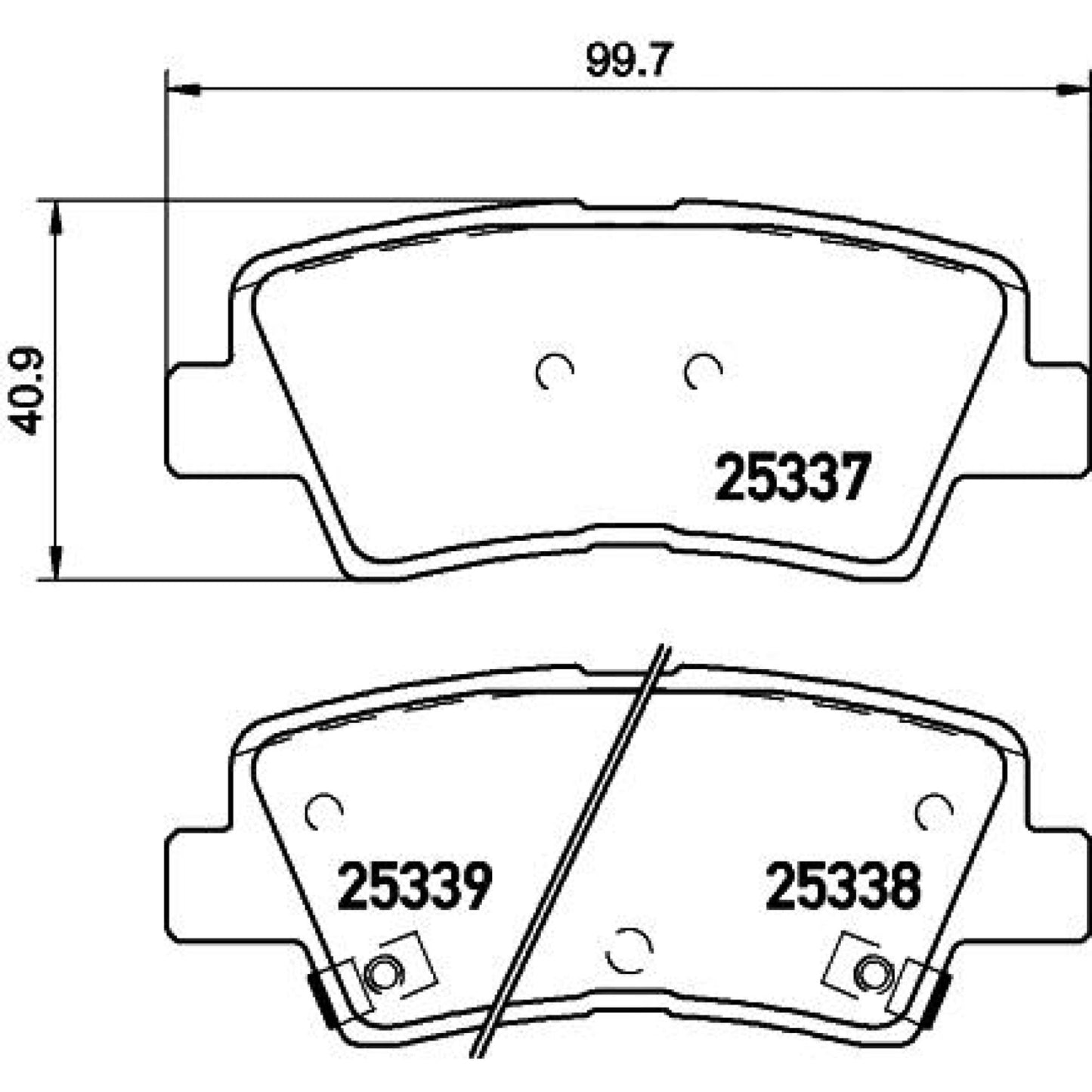 Balatas De Freno Trasera Para Kia Soul 2017-2019