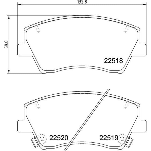 Balatas De Freno Delantera Para Hyundai Elantra 2017-2020