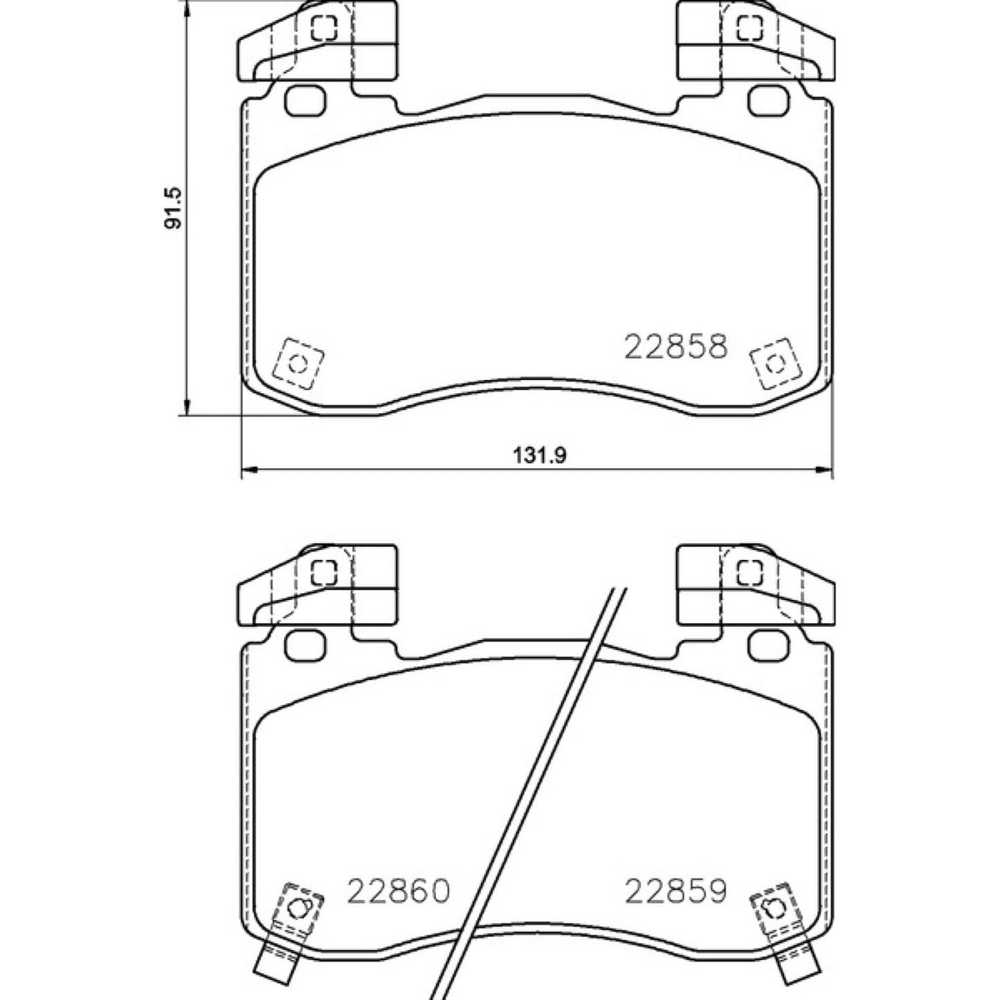Balatas De Freno Delantera Para Kia Stinger 2018-2022