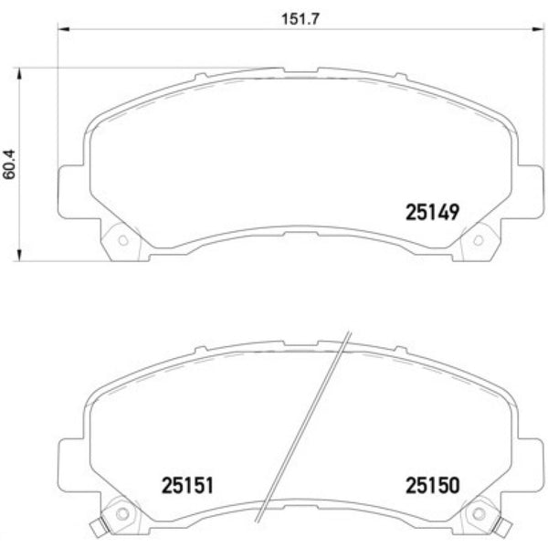 Balatas De Freno Delantera Para Chevrolet Colorado 2014-2016