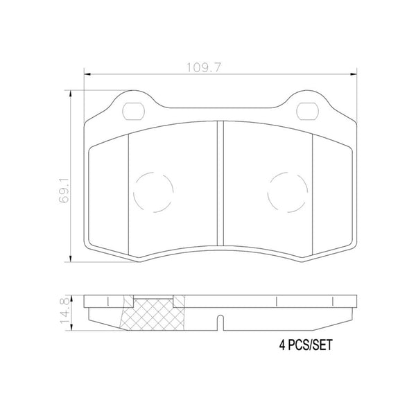 Balatas De Freno Trasera Para Jaguar Xkr 2002-2006