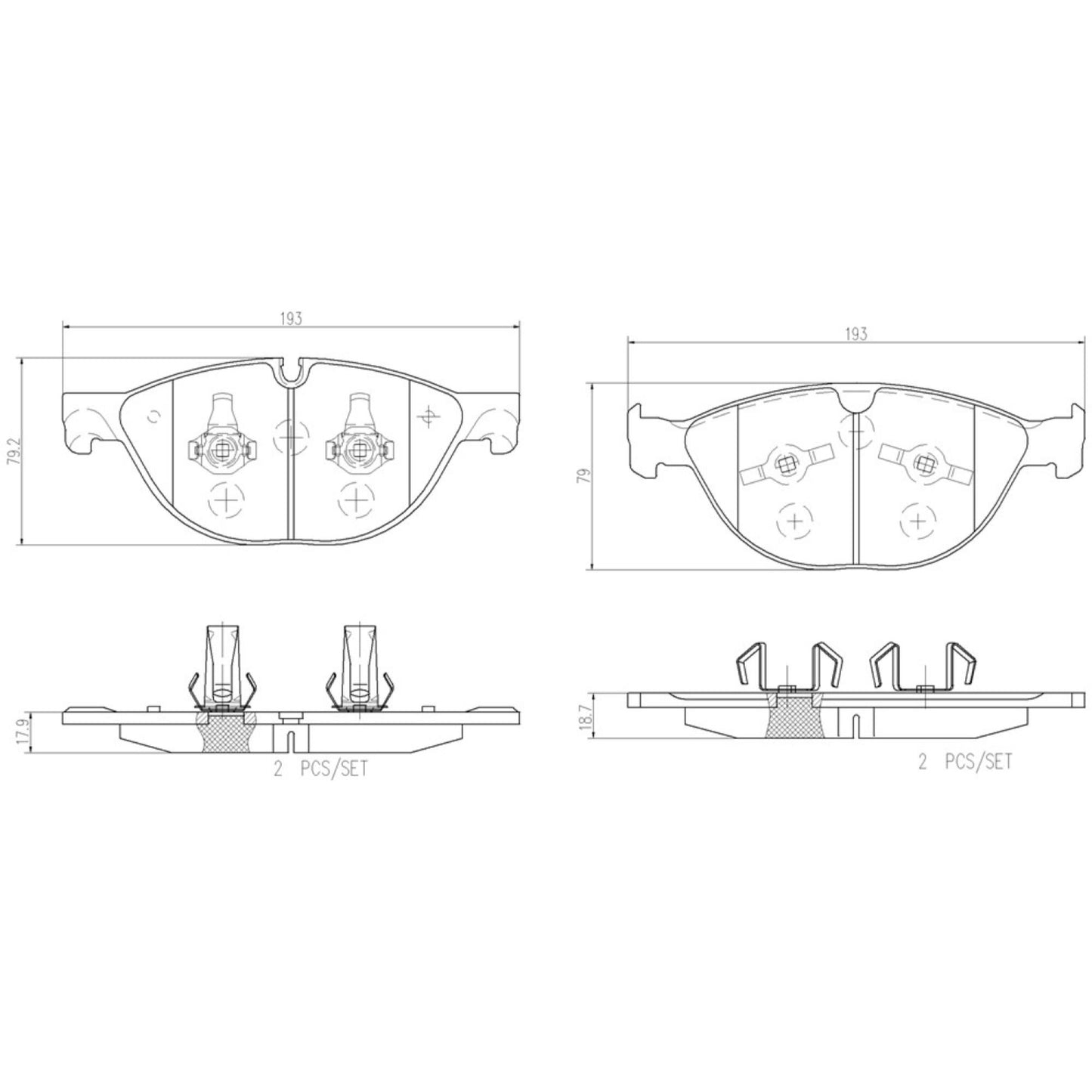 Balatas De Freno Delantera Para Jaguar Xj 2011-2012