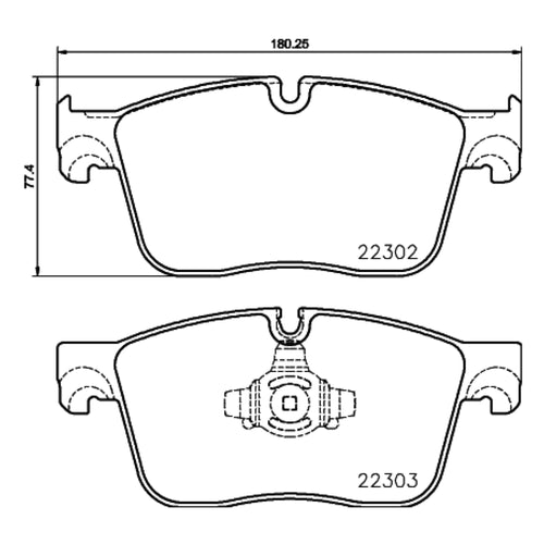 Balatas De Freno Delantera Para Jaguar Xf 2016-2018