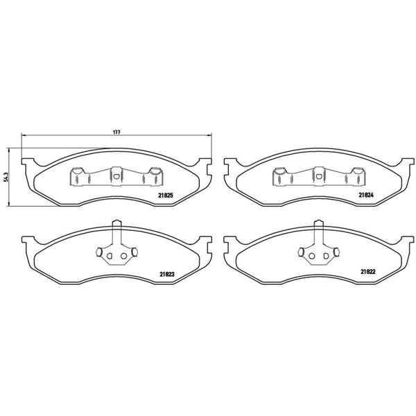 Balatas De Freno Delantera Para Jeep Cherokee 1990-2001