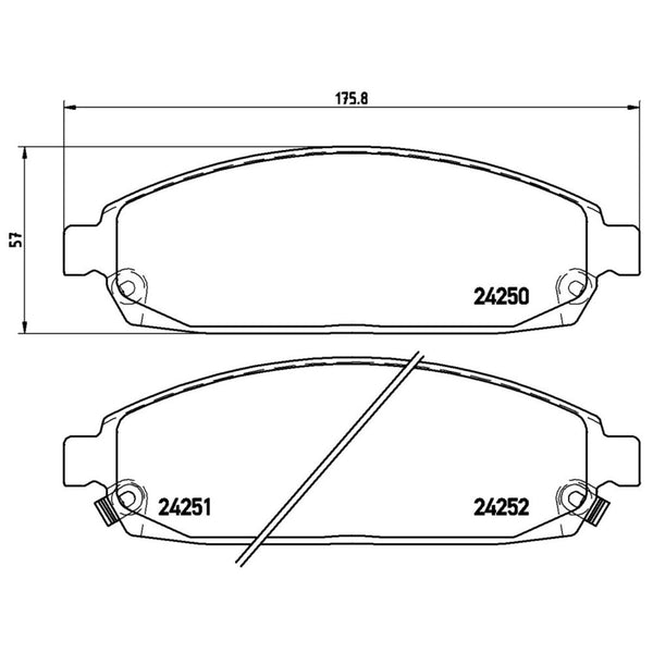 Balatas De Freno Delantera Para Jeep Grand Cherokee 2005-2010