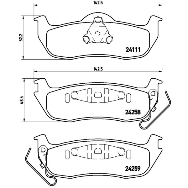 Balatas De Freno Trasera Para Jeep Grand Cherokee 2005-2010