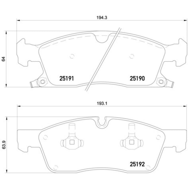 Balatas De Freno Delantera Para Jeep Grand Cherokee 2011-2021