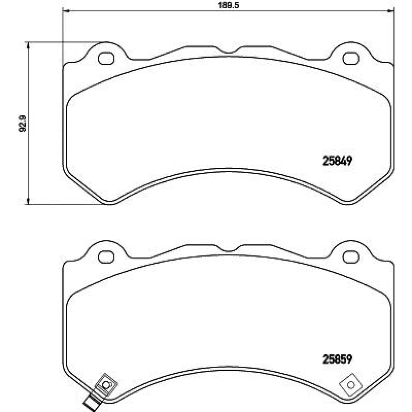 Balatas De Freno Delantera Para Chevrolet Camaro 2012-2020