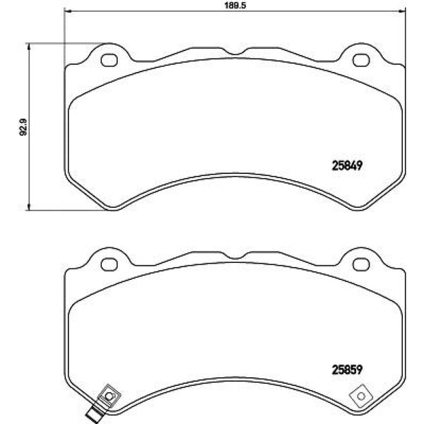 Balatas De Freno Delantera Para Chevrolet Camaro 2012-2020