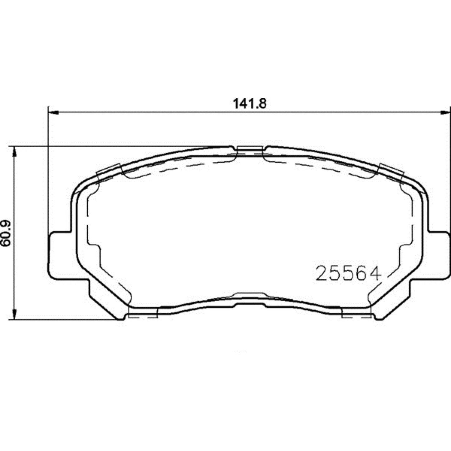 Balatas De Freno Delantera Para Jeep Cherokee 2014-2022