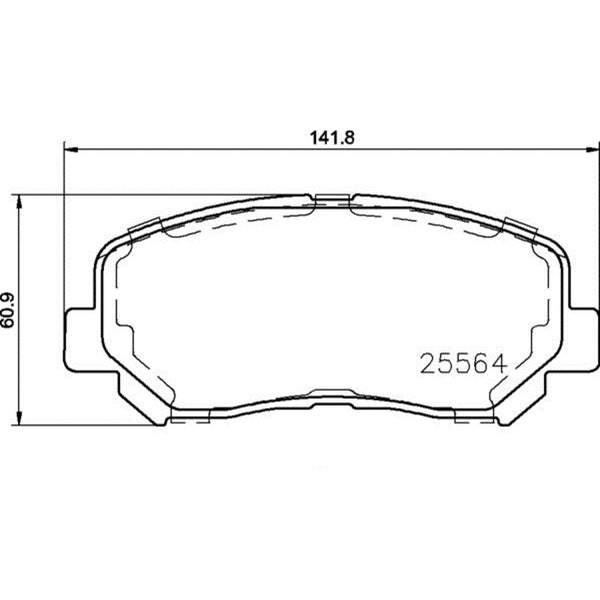 Balatas De Freno Delantera Para Jeep Cherokee 2014-2022