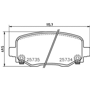 Balatas De Freno Trasera Para Jeep Cherokee 2014-2022