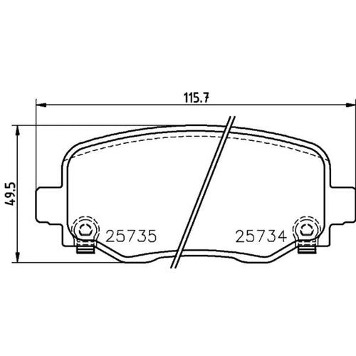 Balatas De Freno Trasera Para Jeep Cherokee 2014-2022