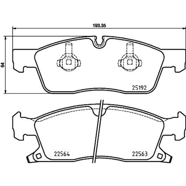 Balatas De Freno Delantera Para Dodge Durango 2011-2019