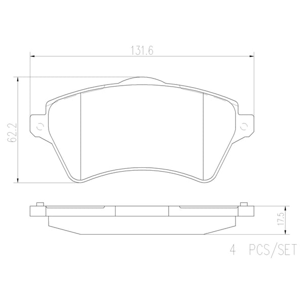 Balatas De Freno Delantera Para Land Rover Freelander 2002-2005