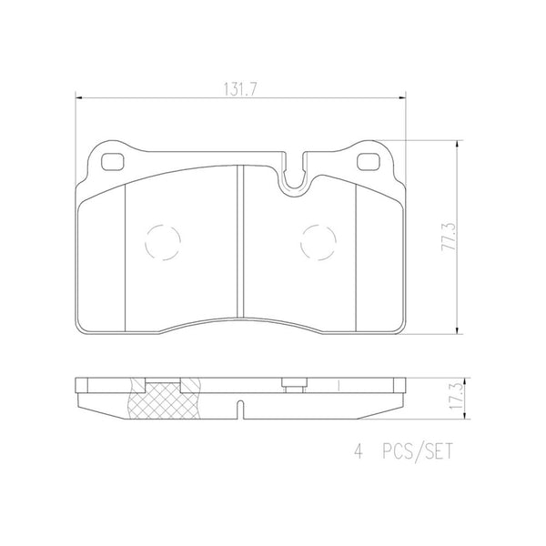 Balatas De Freno Delantera Para Land Rover Range Rover 2006-2009