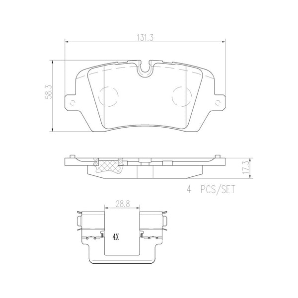 Balatas De Freno Trasera Para Land Rover Range Rover 2013-2017