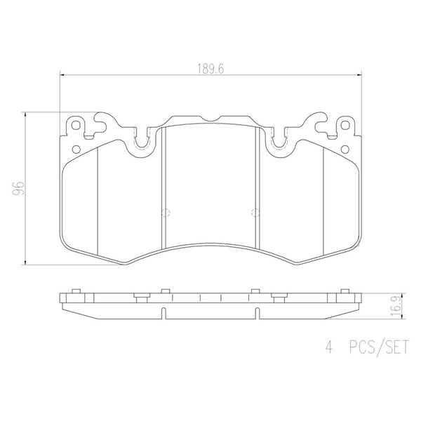 Balatas De Freno Delantera Para Land Rover Range Rover 2010-2017