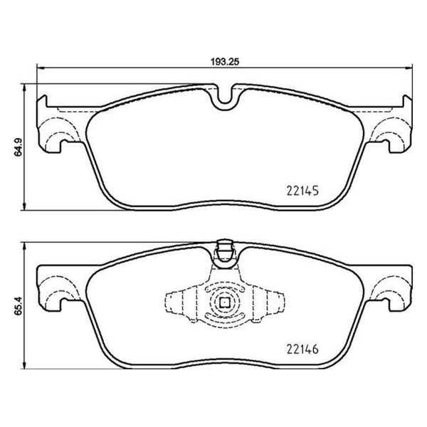 Balatas De Freno Delantera Para Land Rover Discovery Sport 2015-2019