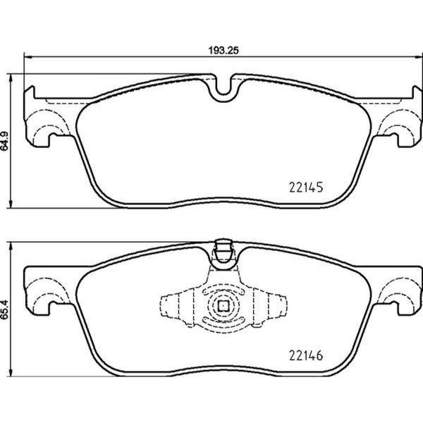 Balatas De Freno Delantera Para Land Rover Discovery Sport 2015-2019