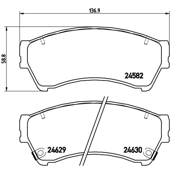 Balatas De Freno Delantera Para Ford Fusion 2006-2012
