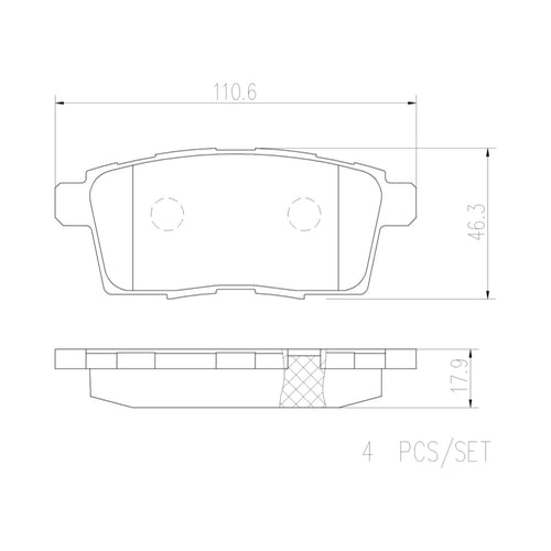 Balatas De Freno Trasera Para Mazda Cx-7 2007-2012