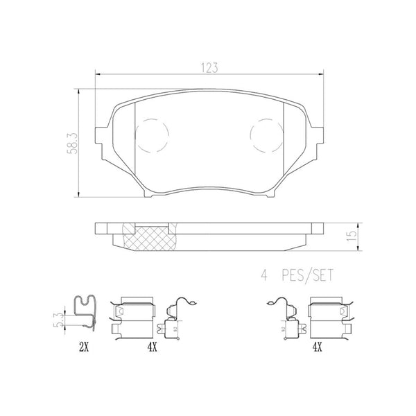 Balatas De Freno Delantera Para Mazda Mx-5 2006-2015