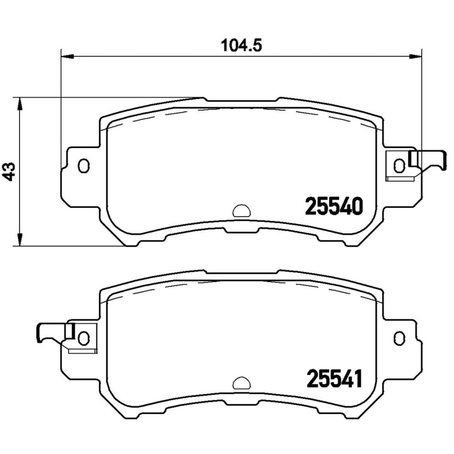 Balatas De Freno Trasera Para Mazda Cx-5 2013-2015