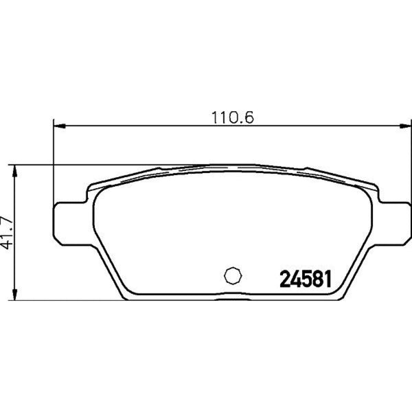 Balatas De Freno Trasera Para Ford Fusion 2006-2012