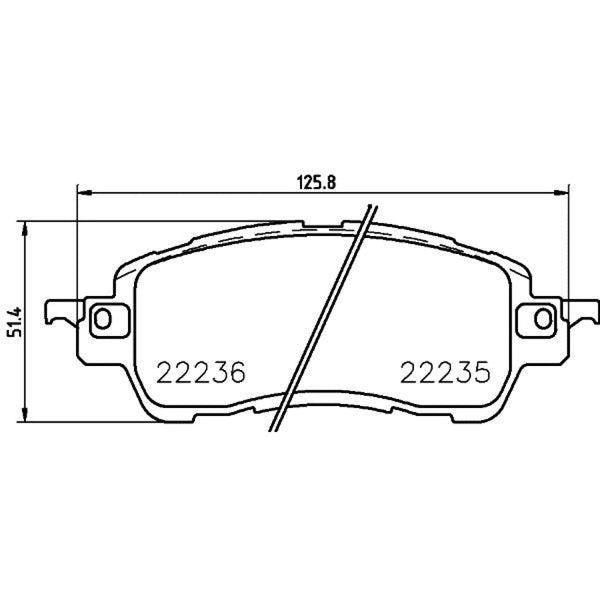 Balatas De Freno Delantera Para Mazda 2 2016-2021