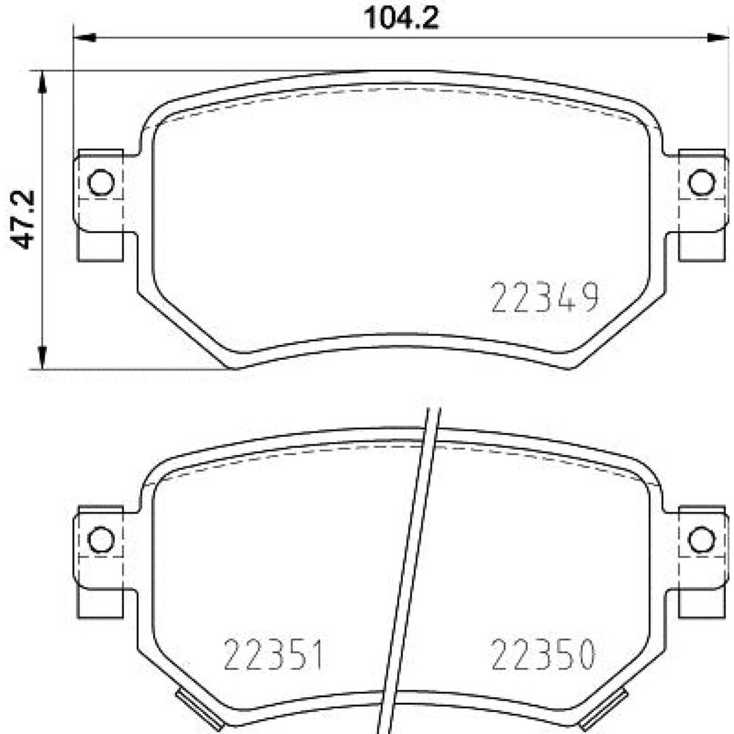 Balatas De Freno Trasera Para Mazda 6 2016-2020