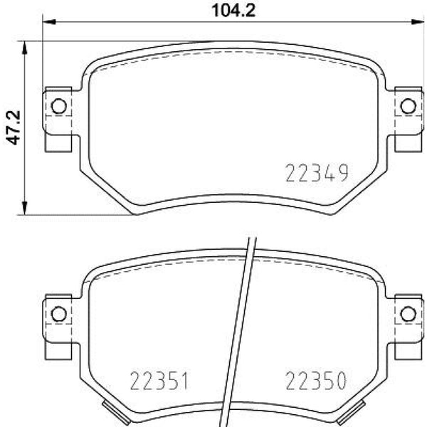 Balatas De Freno Trasera Para Mazda 6 2016-2020