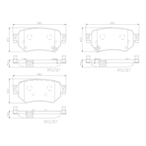 Balatas De Freno Trasera Para Mazda 6 2016-2020