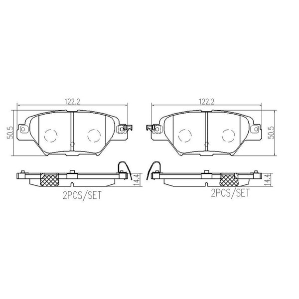 Balatas De Freno Trasera Para Mazda Cx-9 2016-2021