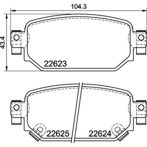 Juego de Balatas Traseras para Mazda 3 2017-2018