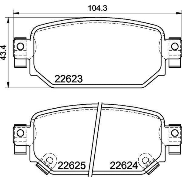 Balatas De Freno Trasera Para Mazda 3 2017-2018