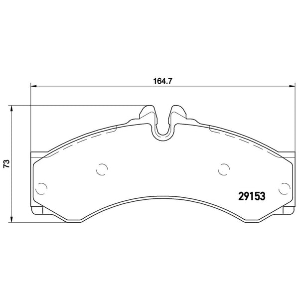 Balatas De Freno Delantera / Trasera Para Mercedes-Benz Sprinter 2004-2006