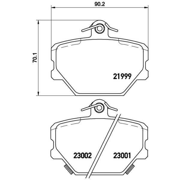 Balatas De Freno Delantera Para Smart Fortwo 2005-2016