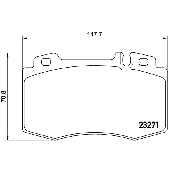 Balatas De Freno Delantera Para Mercedes-Benz Cl500 2001-2006