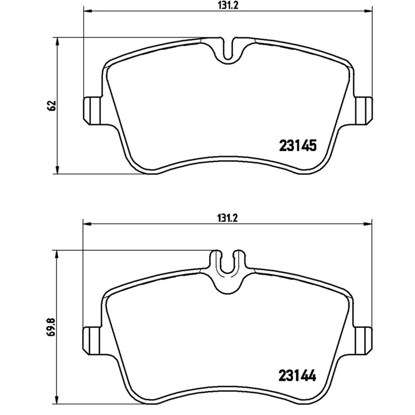 Balatas De Freno Delantera Para Mercedes-Benz Clk320 2004-2005